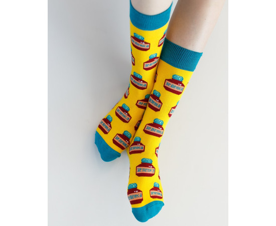 Зображення 5 Медичні шкарпетки з принтом Зеленка р. 36-40, "БІЛИЙ ХАЛАТ" 143-350-833, Розмір: 36-40, Цвет: зелений