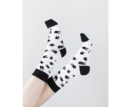 Зображення 2 Медичні шкарпетки з принтом Зубики (білі) р. 36-40, "БІЛИЙ ХАЛАТ" 143-324-834, Розмір: 36-40, Цвет: білий