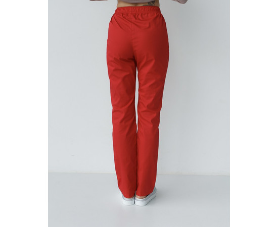 Зображення 2 Штани медичні жіночі червоні р. 44, "БІЛИЙ ХАЛАТ" 163-339-726, Розмір: 44, Цвет: червоний