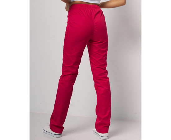 Зображення 2 Штани медичні жіночі малинові р. 48, "БІЛИЙ ХАЛАТ" 163-331-726, Розмір: 48, Цвет: малиновий