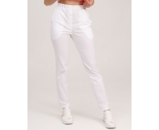 Зображення 2 Медичні жіночі штани Торонто білі р. 42, "БІЛИЙ ХАЛАТ" 390-324-708, Розмір: 42, Цвет: білий