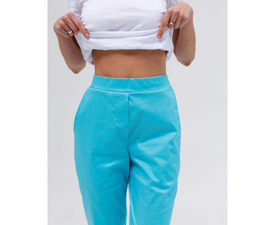 Зображення 4 Медичні жіночі штани Торонто світло-бірюзові р. 46, "БІЛИЙ ХАЛАТ" 390-459-708, Розмір: 46, Цвет: світло-бірюзовий