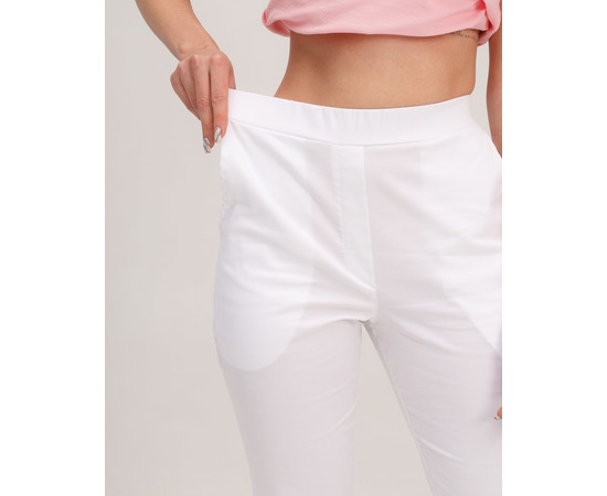 Зображення 4 Медичні жіночі штани Торонто білі р. 40, "БІЛИЙ ХАЛАТ" 390-324-708, Розмір: 40, Цвет: білий