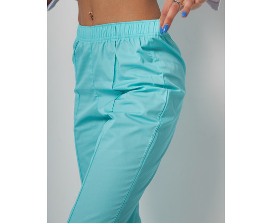 Зображення 4 Штани медичні жіночі м'ятні р. 42, "БІЛИЙ ХАЛАТ" 163-332-726, Розмір: 42, Цвет: м'ятний