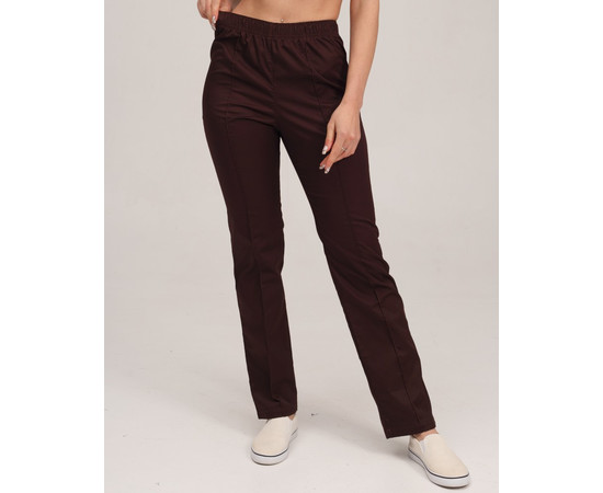 Зображення 4 Штани медичні жіночі коричневі р. 40, "БІЛИЙ ХАЛАТ" 163-325-726, Розмір: 40, Цвет: коричневий