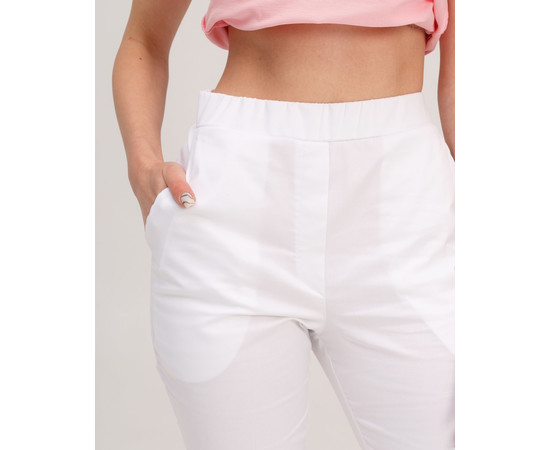 Зображення 5 Медичні жіночі штани Торонто білі р. 44, "БІЛИЙ ХАЛАТ" 390-324-708, Розмір: 44, Цвет: білий