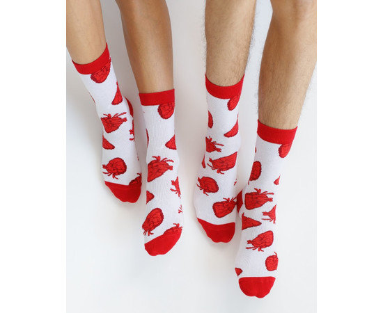 Зображення 7 Медичні шкарпетки із принтом Серця р. 41-44, "БІЛИЙ ХАЛАТ" 143-420-878, Розмір: 41-44, Цвет: білий