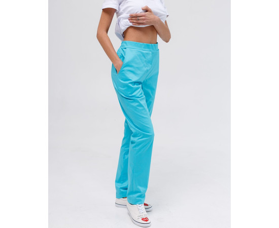 Зображення 8 Медичні жіночі штани Торонто світло-бірюзові р. 42, "БІЛИЙ ХАЛАТ" 390-459-708, Розмір: 42, Цвет: світло-бірюзовий