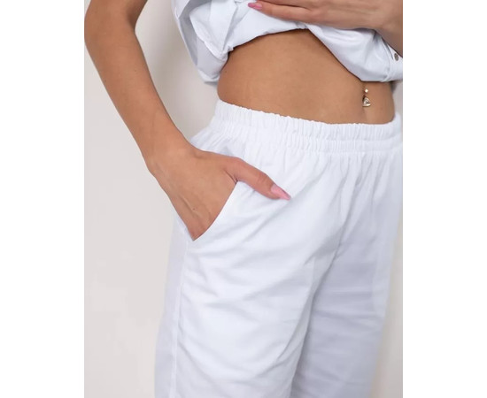 Зображення 4 Жіночі брюки Наомі (Cotton Elite) білі р. 40, "БІЛИЙ ХАЛАТ" 341-324-917, Розмір: 40, Цвет: білий