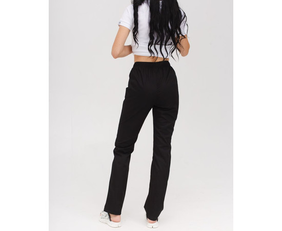 Зображення 2 Штани медичні жіночі чорні р. 50, "БІЛИЙ ХАЛАТ" 163-321-726, Розмір: 50, Цвет: чорний