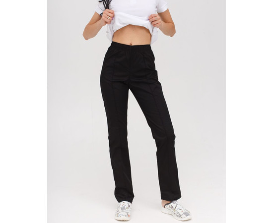 Зображення 3 Штани медичні жіночі чорні р. 50, "БІЛИЙ ХАЛАТ" 163-321-726, Розмір: 50, Цвет: чорний