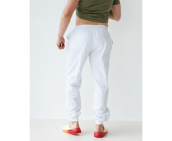 Зображення 2 Медичні штани чоловічі джоггери білі р. 46, "БІЛИЙ ХАЛАТ" 342-324-758, Розмір: 46, Цвет: білий