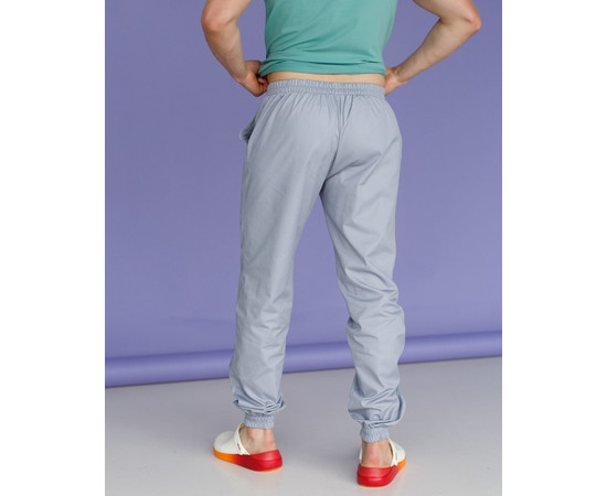 Изображение 2 Медицинские штаны мужские джоггеры серые р. 52, "БЕЛЫЙ ХАЛАТ" 342-328-758, Размер: 52, Цвет: серый