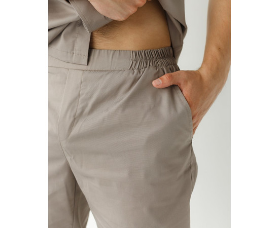 Изображение 2 Брюки медицинские мужские Бостон мокко р. 48, "БЕЛЫЙ ХАЛАТ" 328-421-758, Размер: 48, Цвет: мокко