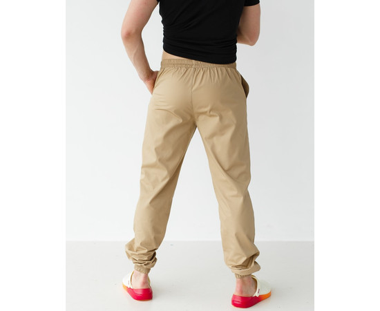 Изображение 2 Медицинские штаны мужские джоггеры песочные р. 54, "БЕЛЫЙ ХАЛАТ" 342-323-758, Размер: 54, Цвет: песочный