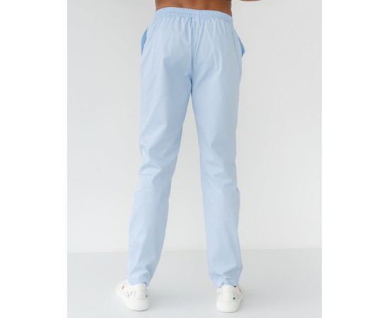 Изображение 2 Брюки медицинские мужские Бостон лазурные р. 54, "БЕЛЫЙ ХАЛАТ" 328-462-758, Размер: 54, Цвет: лазурный