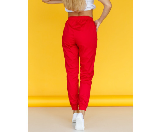 Зображення 2 Медичні штани жіночі джоггери червоні р. 44, "БІЛИЙ ХАЛАТ" 303-339-730, Розмір: 44, Цвет: червоний