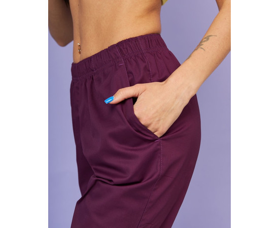 Зображення 4 Медичні штани жіночі джогери фіолетові р. 44, "БІЛИЙ ХАЛАТ" 303-335-730, Розмір: 44, Цвет: фиолетовый