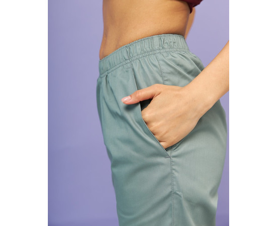 Зображення 4 Медичні штани жіночі джоггери оливкові р. 52, "БІЛИЙ ХАЛАТ" 303-327-730, Розмір: 52, Цвет: оливковий