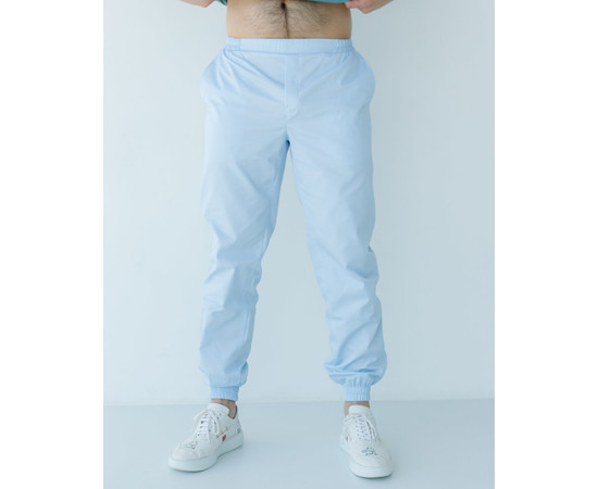 Зображення 5 Медичні штани чоловічі джоггери блакитні р. 50, "БІЛИЙ ХАЛАТ" 342-462-758, Розмір: 50, Цвет: лазурный