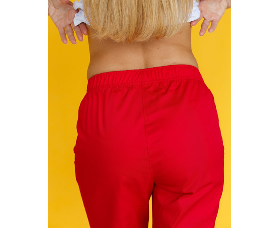 Зображення 5 Медичні штани жіночі джоггери червоні р. 52, "БІЛИЙ ХАЛАТ" 303-339-730, Розмір: 52, Цвет: червоний