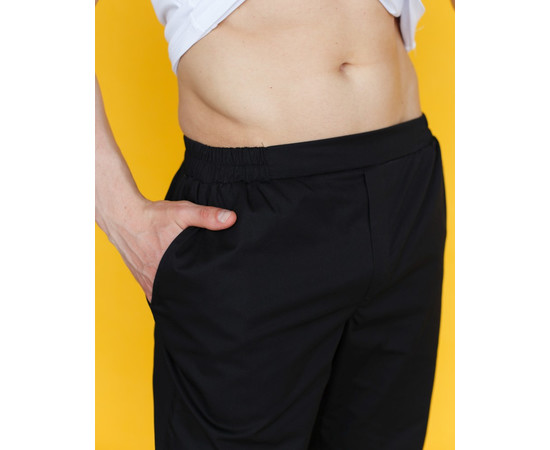 Зображення 5 Медичні штани чоловічі джоггери чорні р. 54, "БІЛИЙ ХАЛАТ" 342-321-758, Розмір: 54, Цвет: чорний