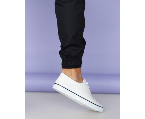 Изображение 5 Медицинские штаны женские джоггеры черные р. 44, "БЕЛЫЙ ХАЛАТ" 303-321-730, Размер: 44, Цвет: черный