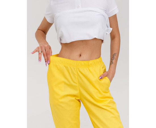 Зображення 4 Медичні штани жіночі джоггери янтарні р. 52, "БІЛИЙ ХАЛАТ" 303-461-730, Розмір: 52, Цвет: бурштиновий