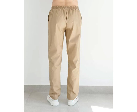 Изображение 3 Брюки медицинские мужские Бостон песочные р. 48, "БЕЛЫЙ ХАЛАТ" 328-323-758, Размер: 48, Цвет: песочный