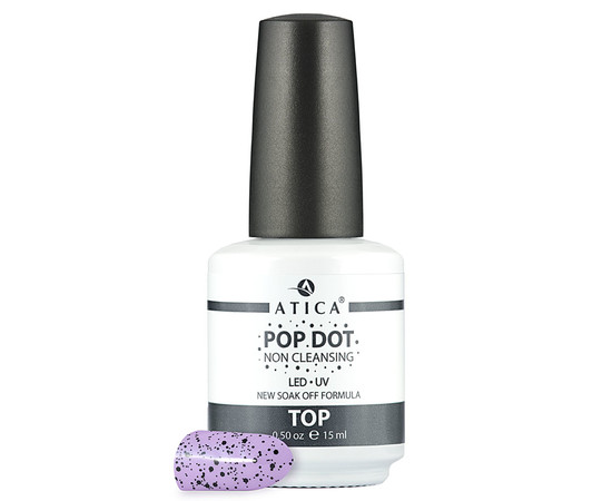 Изображение 3 Топ с черным вкраплением без липкого слоя Atica Top Pop Dot Non Cleansing, 15 мл