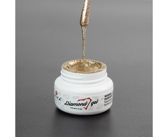 Зображення 2 Гель паста Atica Diamond Gold, 5 мл (баночка), Об'єм (мл, г): 5, Колір: Gold