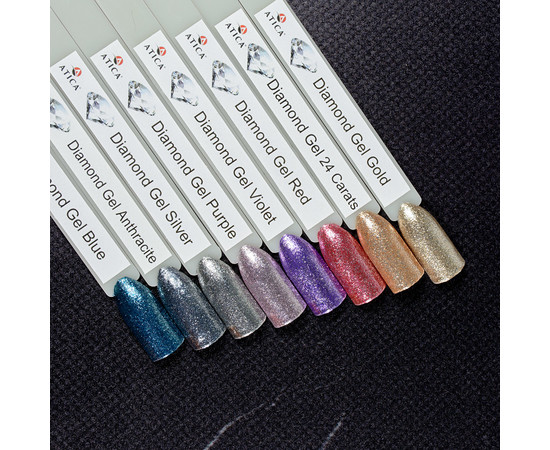 Изображение 2 Гель паста Atica Diamond Violet, 5 мл (баночка), Объем (мл, г): 5, Цвет: Violet