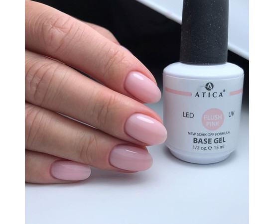 Зображення 3 Камуфлююча база Atica Base Gel Flush Pink, 15 мл  , Об'єм (мл, г): 15, Колір: flush pink