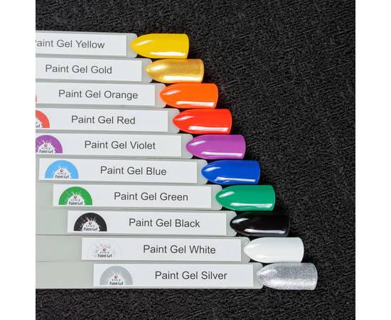 Зображення 2 Гель фарба Atica Paint Gel Silver, 8 мл (баночка), Об'єм (мл, г): 8, Колір: Silver