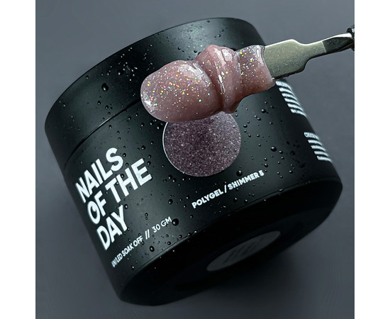 Зображення 3 Полігель із шимером NailsOfTheDay Polygel shimmer №05 персиковий, 30 мл, Об'єм (мл, г): 30, Колір: 05
