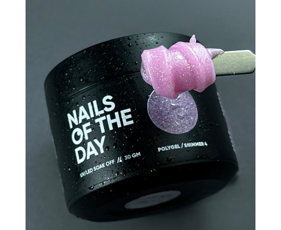 Зображення 3 Полігель із шимером NailsOfTheDay Polygel shimmer №04 розовий, 30 мл, Об'єм (мл, г): 30, Колір: 04