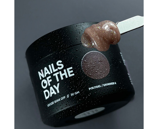 Зображення 3 Полігель з шимером NailsOfTheDay Polygel shimmer №06 нюдовий, 30 мл, Об'єм (мл, г): 30, Колір: 06