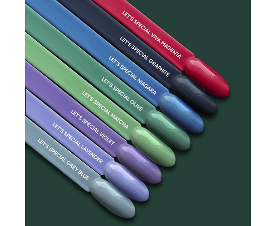 Изображение 2 Nails Of The Day Let's special Olive – холодный оливковый гель-лак для ногтей, перекрывается в один слой, 10 мл, Объем (мл, г): 10, Цвет: Olive