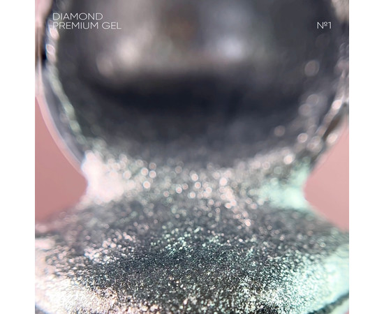 Зображення 3 Nails Of The Night Diamond Premium gel №01 – срібний гель-лак з дрібною металевою поталлю для нігтів, 5 мл, Об'єм (мл, г): 5, Колір: 01
