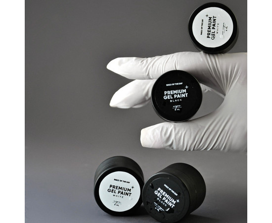 Зображення 3 Гель-фарба з липким шаром Nails Of The Day Premium gel paint Black, 5 мл, Об'єм (мл, г): 5, Колір: Black