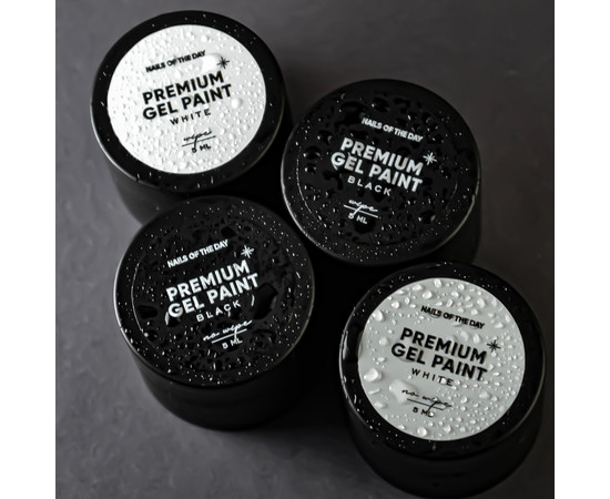 Изображение 4 Гель-краска с липким слоем Nails Of The Day Premium gel paint White, 5 мл, Объем (мл, г): 5, Цвет: White