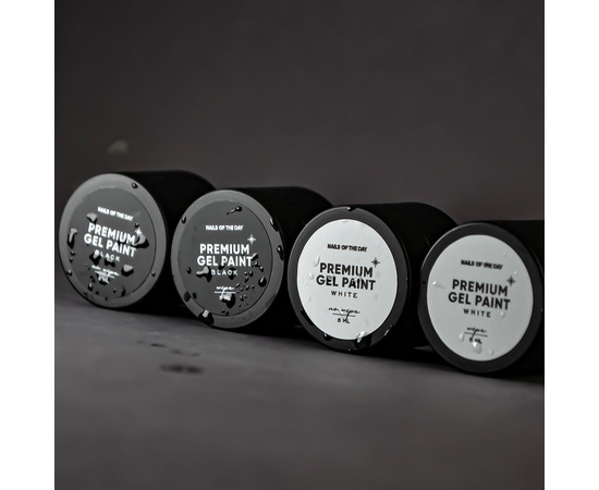 Изображение 6 Гель-краска с липким слоем Nails Of The Day Premium gel paint White, 5 мл, Объем (мл, г): 5, Цвет: White