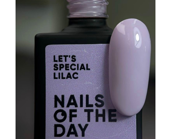 Зображення 4 Nails Of The Day Let's special Lilac – особливий бузковий/ліловий гель-лак для нігтів, що перекриває в один слой, 10 мл, Об'єм (мл, г): 10, Колір: Lilac