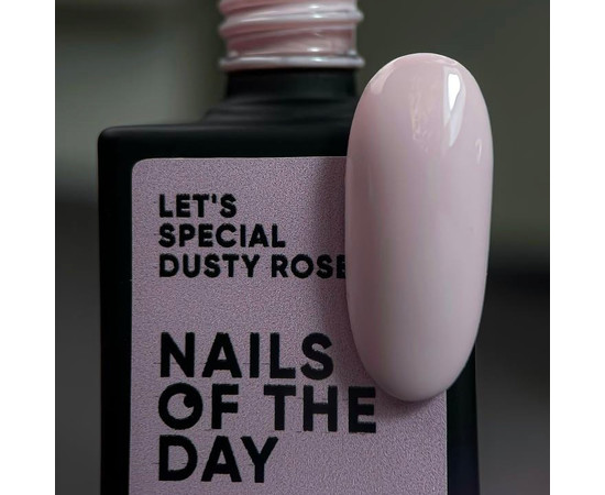 Изображение 4 Nails Of The Day Let's special Dusty Rose – особый бдительно-розовый гель-лак для ногтей, перекрывается в один слой, 10 мл, Объем (мл, г): 10, Цвет: Dusty Rose