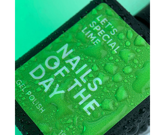 Изображение 9 Nails Of The Day Let's special Lime – особый неоново-салатовый гель-лак, перекрывается в один слой, 10 мл, Объем (мл, г): 10, Цвет: Lime