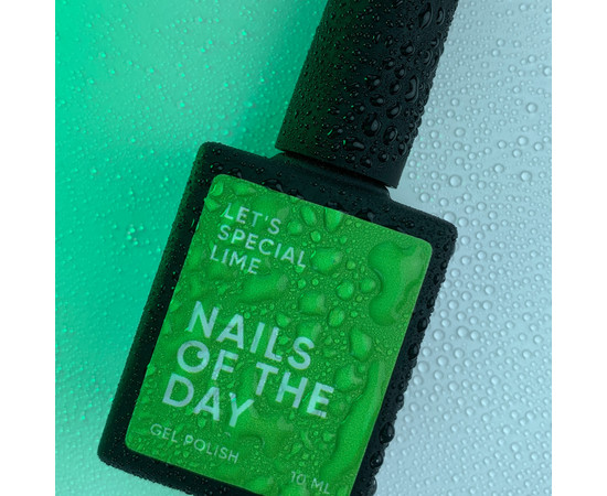 Изображение 10 Nails Of The Day Let's special Lime – особый неоново-салатовый гель-лак, перекрывается в один слой, 10 мл, Объем (мл, г): 10, Цвет: Lime