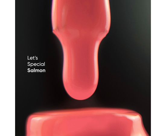 Зображення 3 Nails Of The Day Let's special Salmon – особливий лососевий гель-лак для нігтів, що перекриває в один слой, 10 мл, Об'єм (мл, г): 10, Колір: Salmon