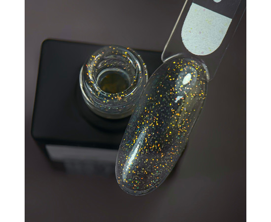 Зображення 2 Nails Of The Night Opal Top №01 – топ з опаловими блискітками на прозорій основі, без липкої кулі та без уф-фільтрів для нігтів, 10 мл, Об'єм (мл, г): 10, Колір: 01