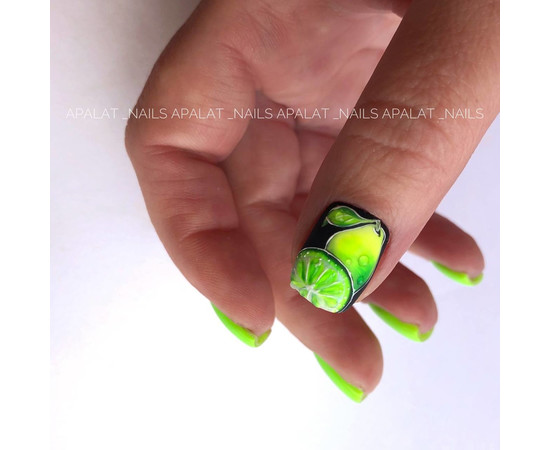 Изображение 8 Nails Of The Day Let's special Lime – особый неоново-салатовый гель-лак, перекрывается в один слой, 10 мл, Объем (мл, г): 10, Цвет: Lime