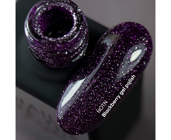 Зображення 2 Nails Of The Night Cocktails gel Blackberry – фіолетовий світловідбиваючий гель-лак для нігтів, 10 мл, Об'єм (мл, г): 10, Колір: Blackberry